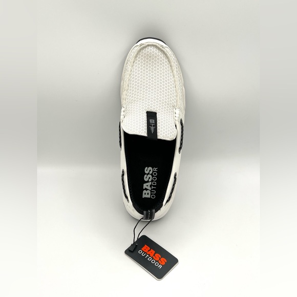 GH Bass Outdoor Round Toe Slip On Women's White Aqua Deck Shoes Size 9.5M NWB - Picture 7 of 9